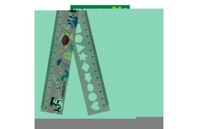 REGUA 15/30 CM DOBRAVEL FUNDO DO MAR LEONORA 10265