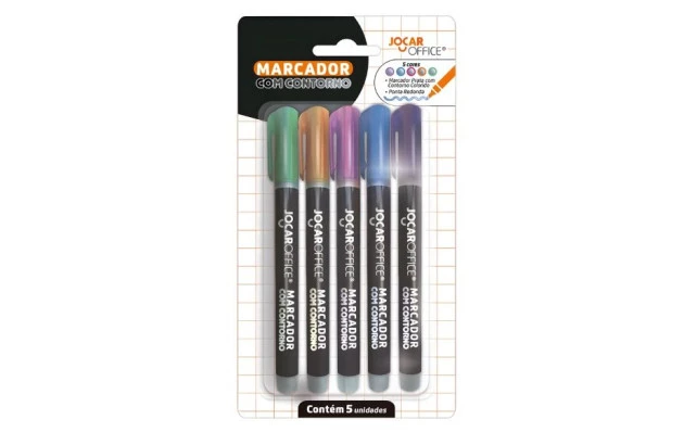 MARCADOR COM CONTORNO CORES VARIADAS JOCAR 94113