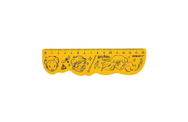 REGUA DE MADEIRA 15CM HARRY POTTER LEONORA 74258