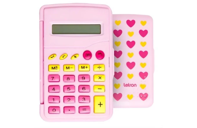 CALCULADORA DE BOLSO 8 DIGITOS FLIP PINK VIBES JOCAR 99325