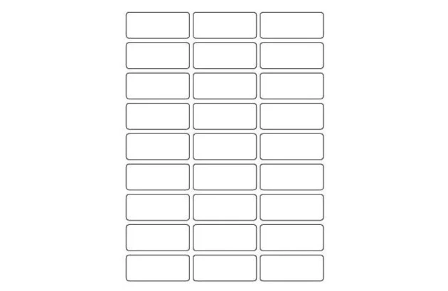 ETIQUETA ADESIVA MULTIUSO A5 27 14X34MM 6 FOLHAS BRANCA - IMPR INJET OU LASER | COLACRIL 6006