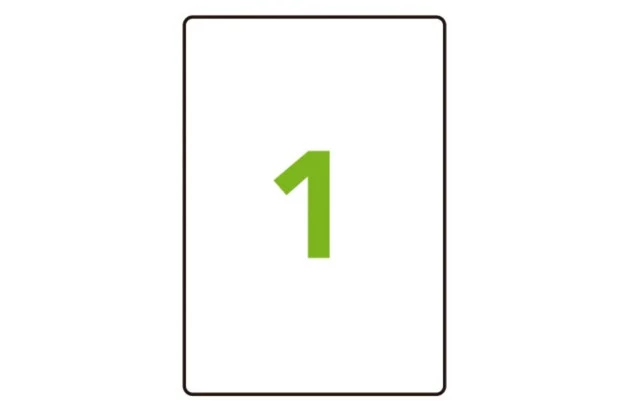 ETIQUETA ADESIVA A4 1 288,5X200MM 100 FOLHAS BRANCA - IMPRESSORA INJET OU LASER  | COLACRIL CA4359