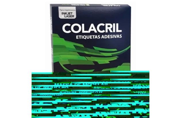 ETIQUETA ADESIVA A4 2 170X148,5MM 100 FOLHAS BRANCA - IMPRESSORA INJET OU LASER  | COLACRIL CA4376