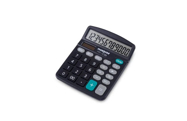 CALCULADORA DE MESA 12 DIGITOS MX-C126 PRETA - MAXPRINT 75000023