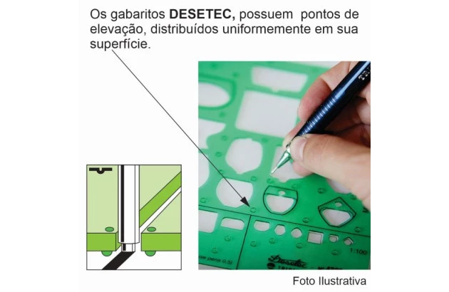 GABARITO SANITÁRIOS ESCALA 1:20 1:50 1:100 | TRIDENT MOD. A-8