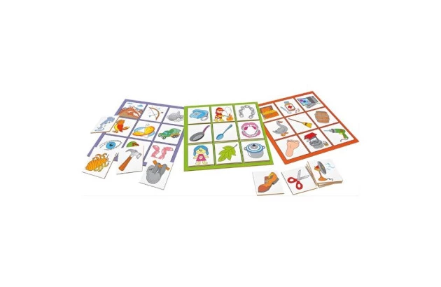 BRINQUEDO LOTO DESENHO E RIMAS MDF 1794 CARLU