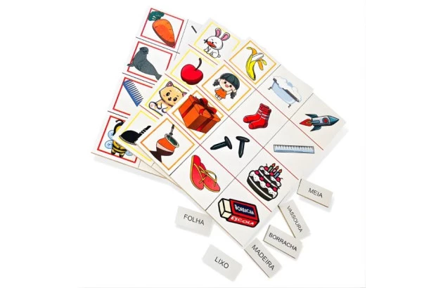 BRINQUEDO CONSCIENCIA FONOLOGICA 78 PEÇAS MDF 1782 CARLU