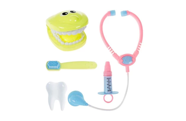 BRINQUEDO KIT DENTISTA GIRL 5 PEÇAS ART BRINK