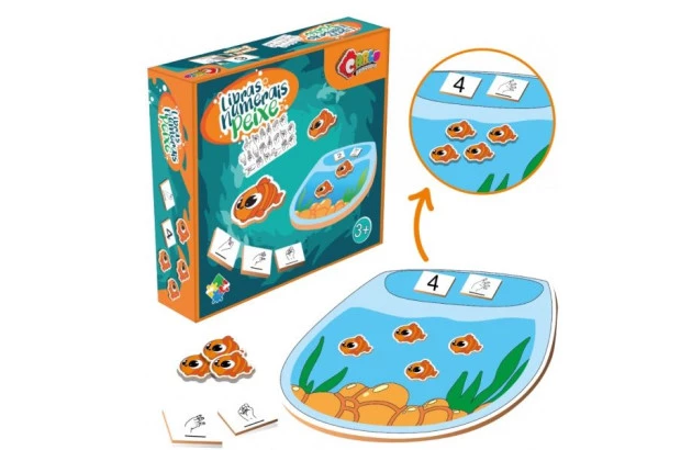 JOGO LIBRAS NUMERAIS PEIXES + 3 ANOS INCLUSIVO 3199 CARLU
