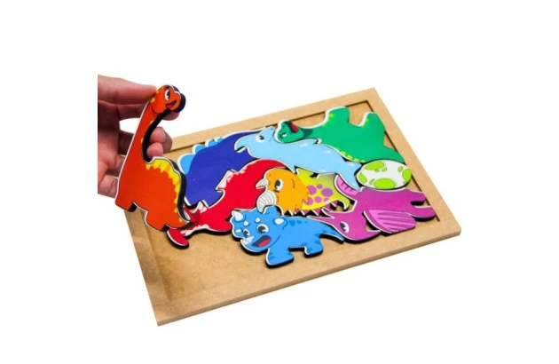 QUEBRA CABEÇA ENCAIXE DINOSSAUROS + 3 ANOS INCLUSIVO 3201 CARLU