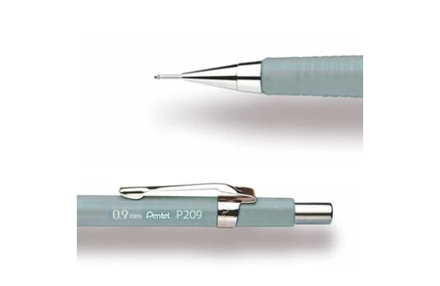 LAPISEIRA 0.9 PENTEL P200 CINZA - GRAFITE TÉCNICO | PENTEL