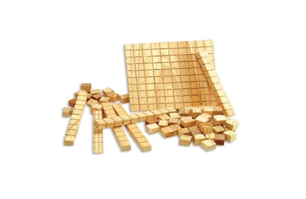 MATERIAL DOURADO 74 PEÇAS MDF ESTOJO MADEIRA COLUNA 790700