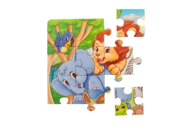 QUEBRA CABEÇA BABY SAFARI 24 PEÇAS + 4 ANOS PAIS E FILHOS