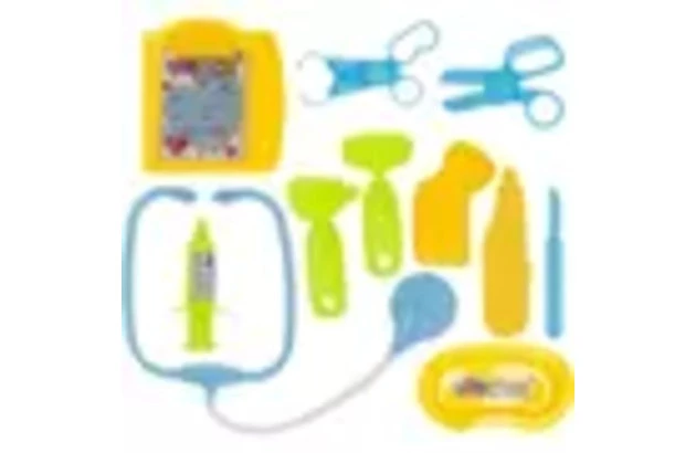 BRINQUEDO KIT MÉDICO MALETA COM 11PCS AZUL ART BRINK