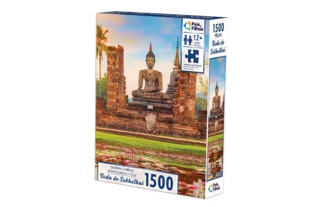 QUEBRA CABEÇA BUDA DE SUKHOTHAI 1500 PEÇAS + 12ANOS PAIS E FILHOS