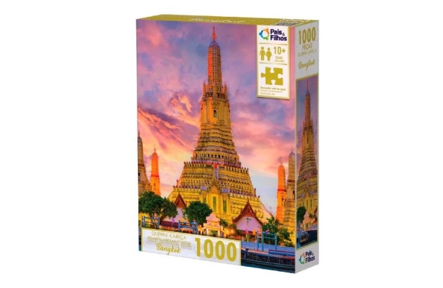 QUEBRA CABEÇA BANGKOK 100 PEÇAS + 10 ANOS PAIS E FILHOS