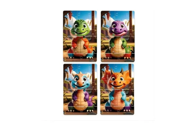 QUEBRA CABEÇA DINO MIX 96 PEÇAS + 5 ANOS PAIS E FILHOS