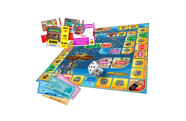 JOGO CORRIDA DOS RICOS E POBRE + 7 ANOS PAIS E FILHOS