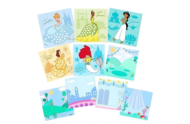 CONJUNTO DE PINTURA A DEDO PRINCESAS DISNEY 18 PEÇAS – ACIMA DE 3 ANOS | DAC ART 4713