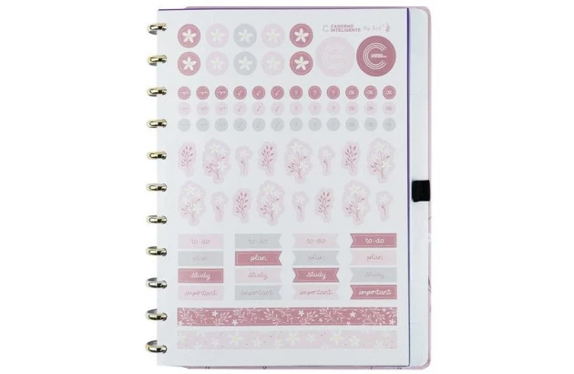 CADERNO INTELIGENTE GRANDE PINK BLOSSOM BY SOF MARTINS CIGD4357