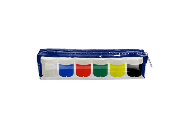 ESTOJO TINTA GUACHE 6 CORES 15ML CADA SPIDERMAN PVC - CORES VIBRANTES