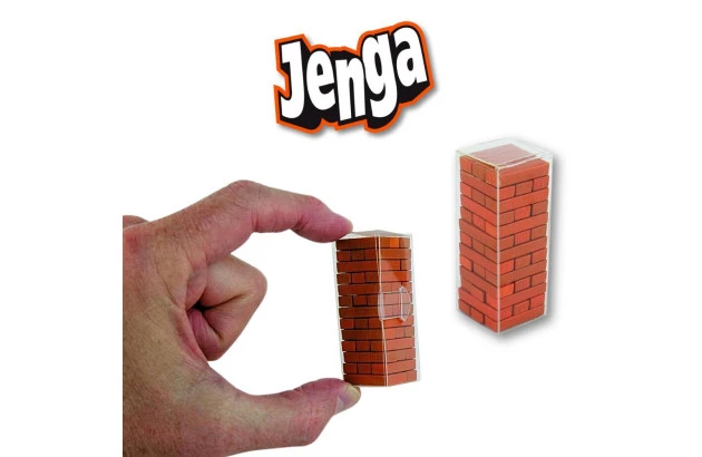 JOGO DE TABULEIRO JENGA MINIATURA JOGÁVEL | O MENOR JENGA DO MUNDO