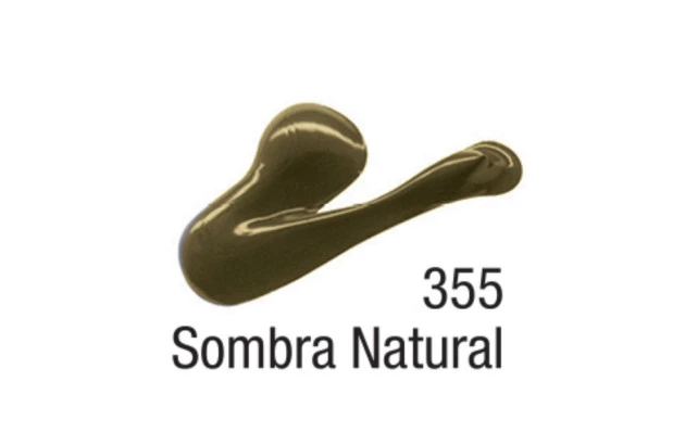 TINTA ACRÍLICA PARA TELA ACRYLIC COLORS 20ML SOMBRA NATURAL 355 - UNIDADE | ACRILEX 13123