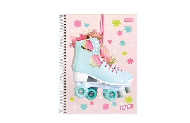 CADERNO UNIVERSITÁRIO CAPA DURA 20 MATÉRIA 400 FOLHAS 200X275 FLIP+ FEMININO SORTIDO TILIBRA