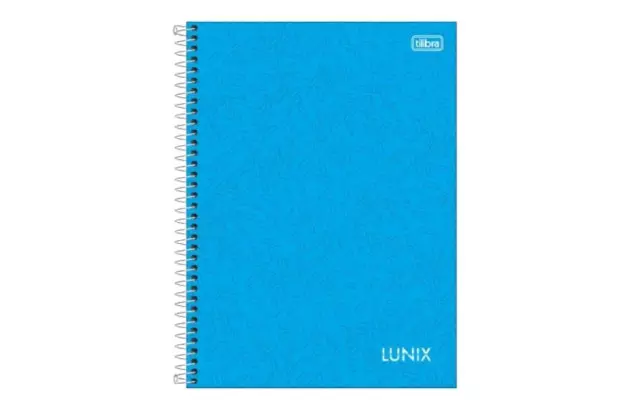 CADERNO COLEGIAL CAPA DURA 1 MATÉRIA 80 FOLHAS 177X240 LUNIX SORTIDO TILIBRA