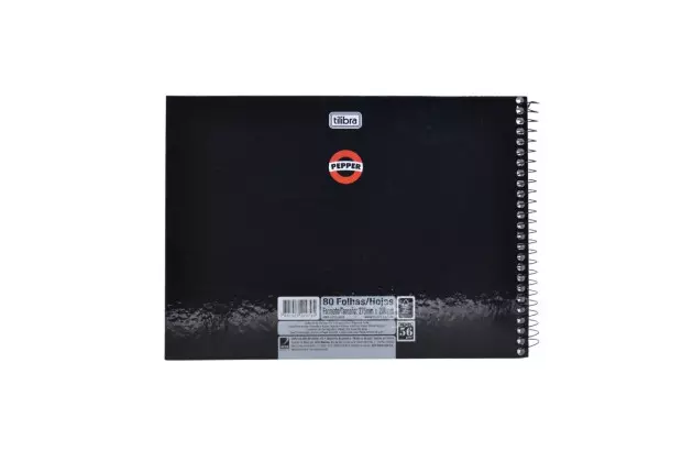 CADERNO DE DESENHO CAPA DURA 80 FOLHAS PEPPER MASCULINO 200X275MM - UNIDADE | TILIBRA