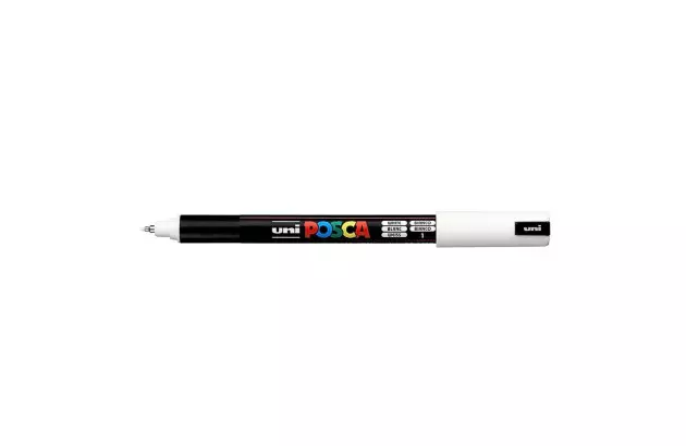 CANETA POSCA PC-1MR BRANCA - PONTA EXTRAFINA 0,7MM |UNI-BALL