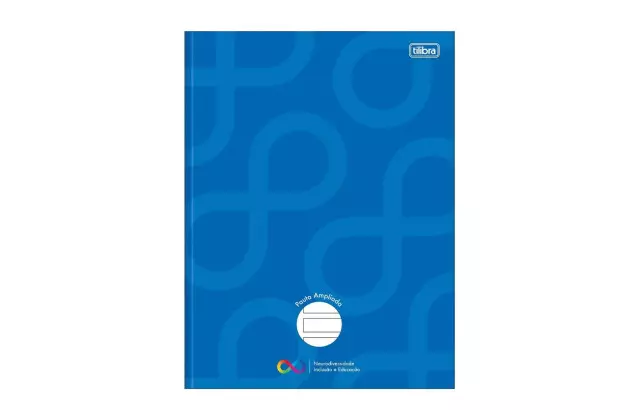 CADERNO UNIVERSITÁRIO COSTURADO CAPA DURA 80F PAUTA AMPLIADA NEURO 200X275MM - UNIDADE | TILIBRA