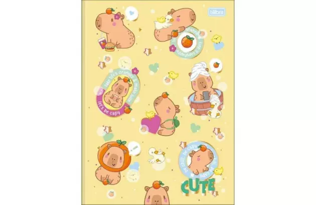 CADERNO UNIVERSITÁRIO COSTURADO CAPA DURA 80F CAPYCLUB 200X275MM - UNIDADE | TILIBRA