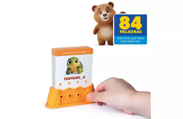 BRINQUEDO JOGO DA LÓGICA ALFABETIZAÇÃO 84 DESAFIOS ESTIMULA INTERPRETAÇÃO | PAKITOYS 4118