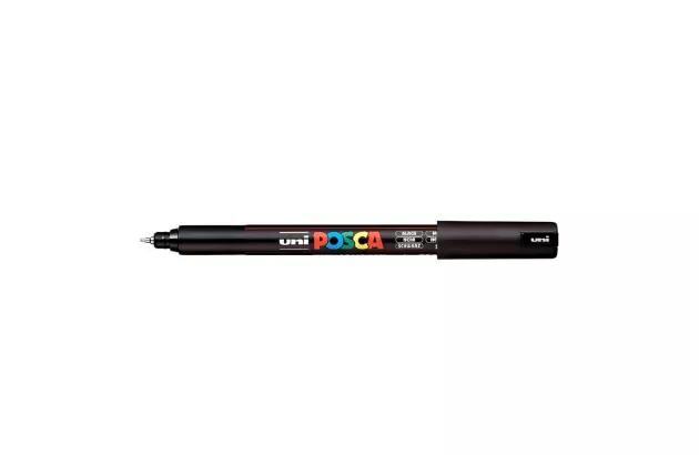 CANETA POSCA PC-1MR PRETA - PONTA EXTRAFINA 0,7MM |UNI-BALL