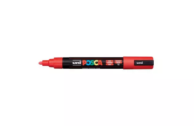 CANETA UNI POSCA PC-5M MEDIUM VERMELHA