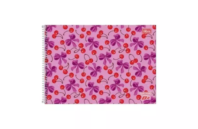 CADERNO DE DESENHO CAPA DURA 96 FOLHAS MILIMETRADO D+FEMININO 200X275MM - UNIDADE | TILIBRA