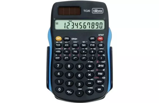 CALCULADORA CIENTIFICA TC20 PRETA 56 FUNCOES TILIBRA