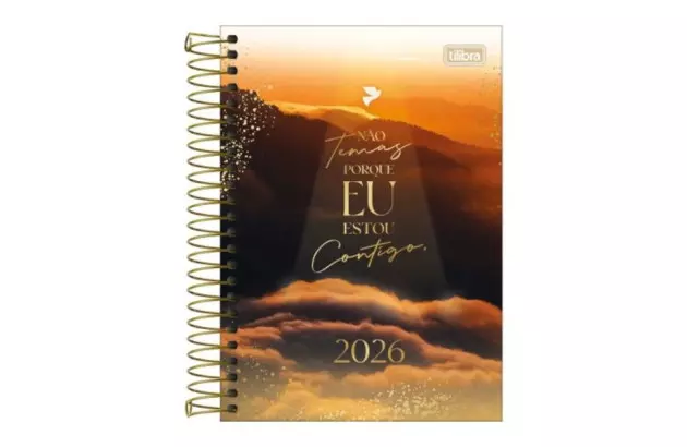 AGENDA ESPIRAL CAPA DURA M6 LOUVOR 2026 TILIBRA