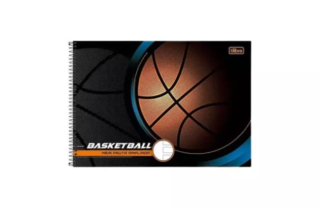 CADERNO MEIA PAUTA AMPLIADA CAPA DURA 40 FOLHAS 63G/M² SCORE SORTIDO 200X275MM - UNIDADE | TILIBRA