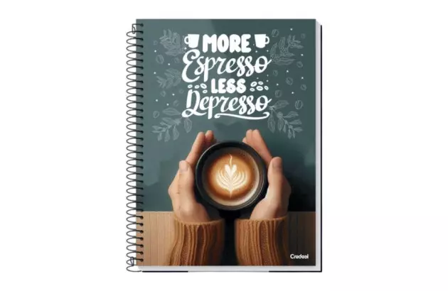 CADERNO UNIVERSITÁRIO 12 MATÉRIAS 168 FOLHAS CAPA DURA COMFY FEMININO CREDEAL