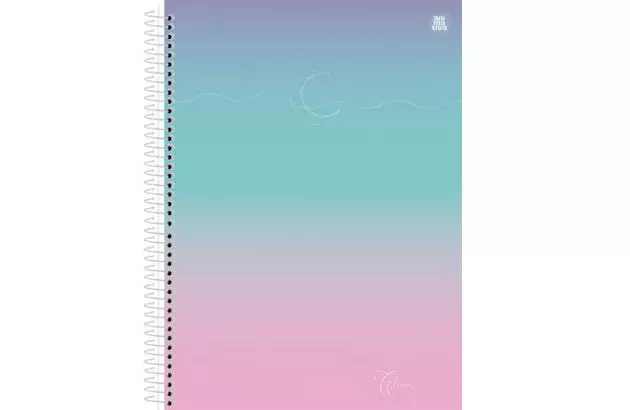 CADERNO CAPA DURA 1 MATERIA CLEAN 80 FOLHAS ANIMATIVA