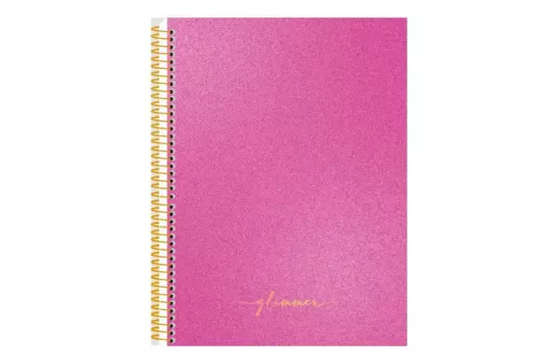 CADERNO COLEGIAL CAPA DURA 10 MATERIAS 160 FOLHAS GLIMMER ANIMATIVA