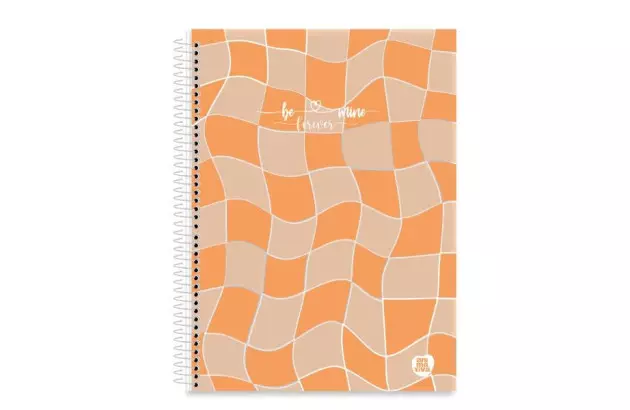 CADERNO COLEGIAL CAPA DURA 10 MATERIAS 160 FOLHAS BE MINE ANIMATIVA