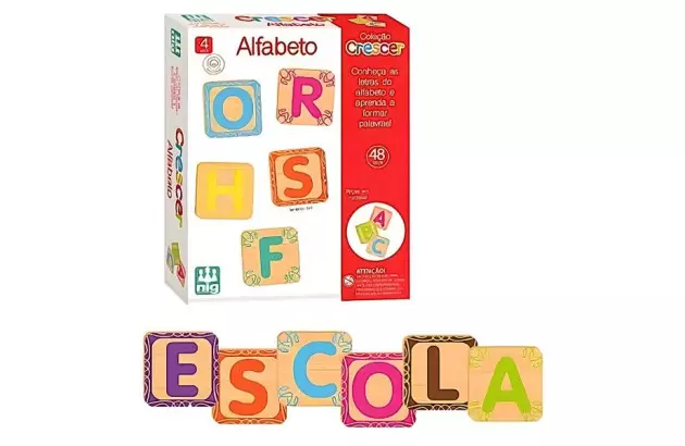 BRINQUEDO EDUCATIVO COLECAO CRESCER ALFABETO + 3 ANOS | NIG BRINQUEDOS