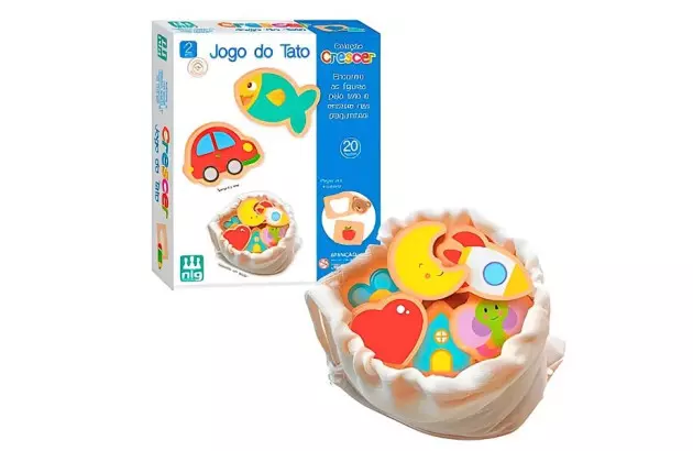BRINQUEDO EDUCATIVO COLECAO CRESCER JOGO DO TATO + 3 ANOS | NIG BRINQUEDOS