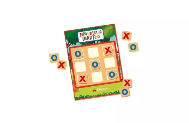 JOGO DA VELHA DIVERTIDO MINHA ESCOLINHA 10 PEÇAS + 4 ANOS | XALINGO