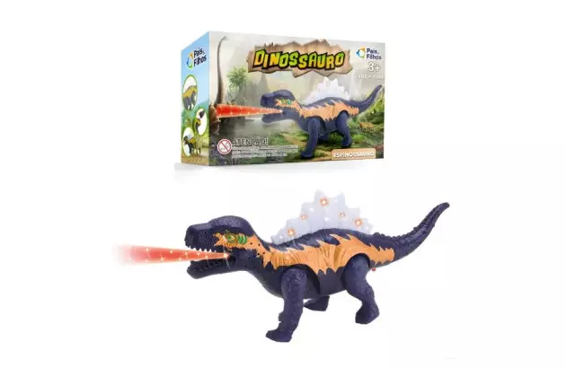 BRINQUEDO DINOSSAURO EPINOSSAURO LUZ E SOM 19017