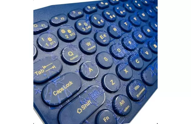 TECLADO E MOUSE WIRELESS E BLUETOOTH HARRY POTTER 78 TECLAS | 1200 DPI | SEM FIO LETRON 74692