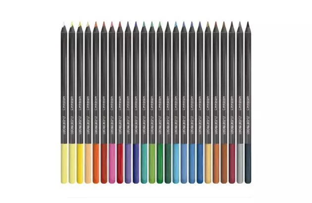 LÁPIS DE COR 24 CORES CARBON LINE REDONDO LEO&LEO - 4431
